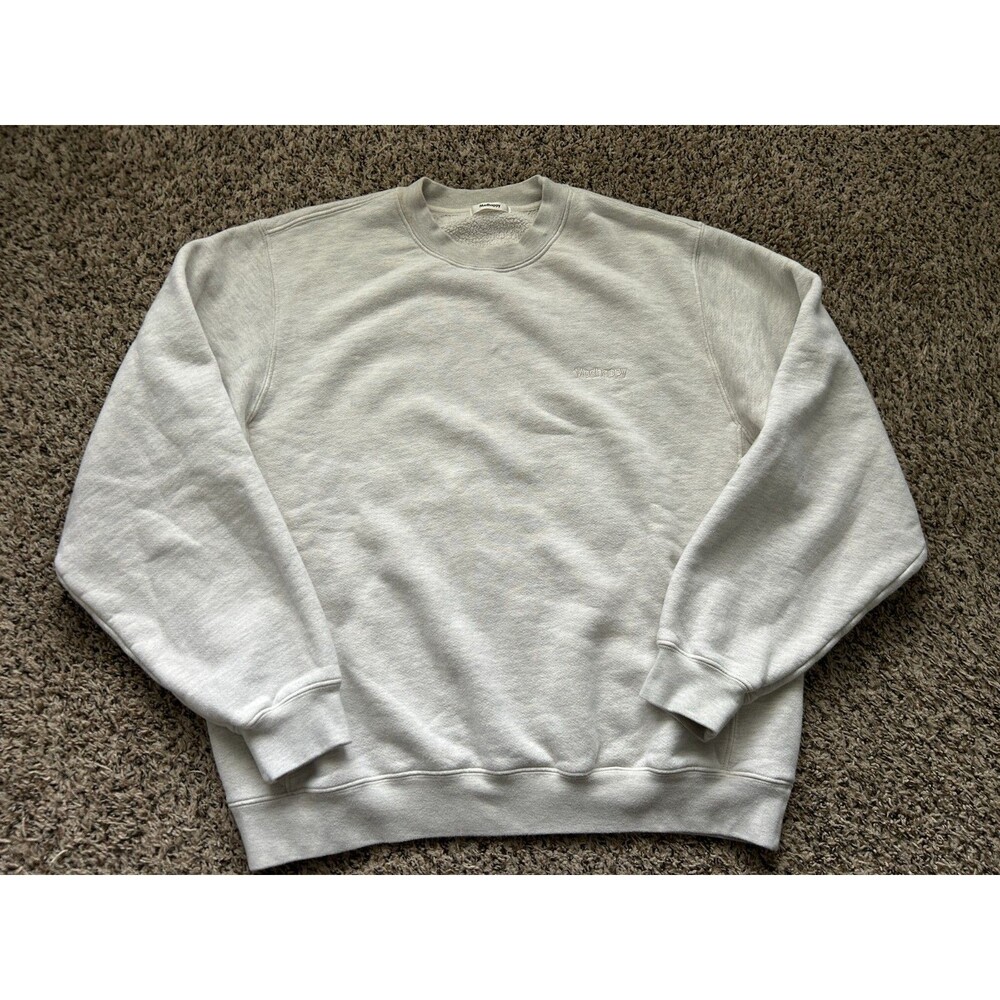 Madhappy Crewneck Sweatshirt XL Gray Pullover Cotton Blend Made In USA